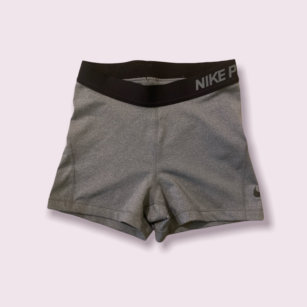 Gray Nike Pro Shorts